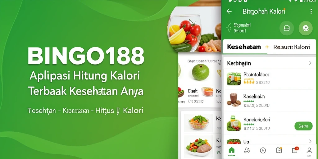 Antarmuka BINGO188 menampilkan grafik hitung kalori yang menarik dan informatif.