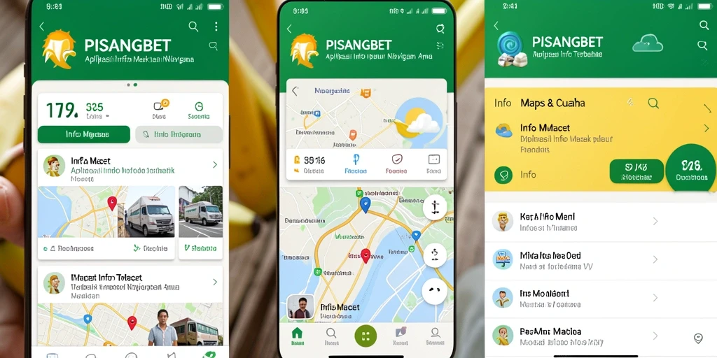 Tampilan antarmuka aplikasi PISANGBET dengan informasi kemacetan terkini.