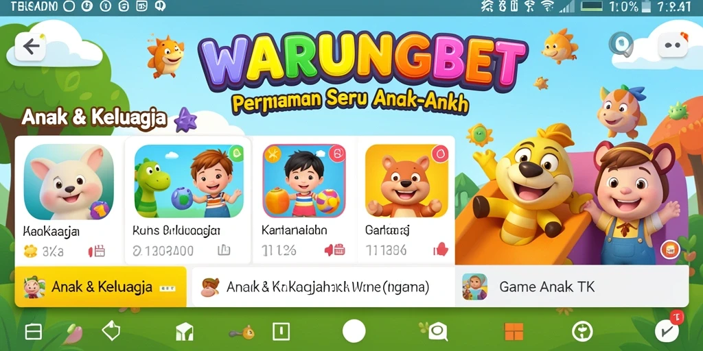 Antarmuka menarik dan fungsi edukatif Game Anak TK.